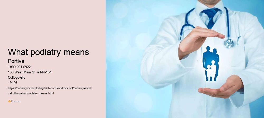 what podiatry means